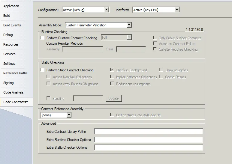 properties pane